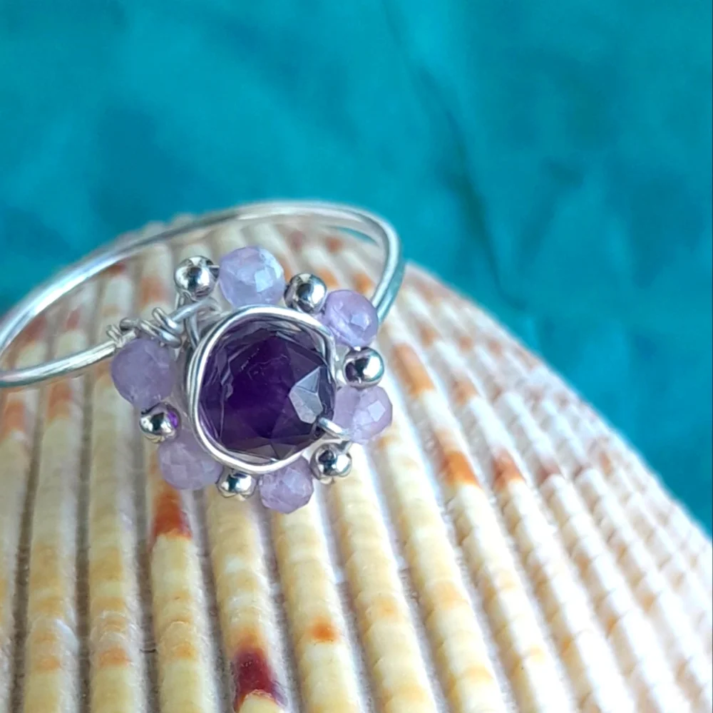 Amethyst Ring Sterling Silver - Picture 14 of 14